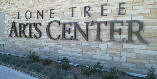 lone tree arts center lettering S